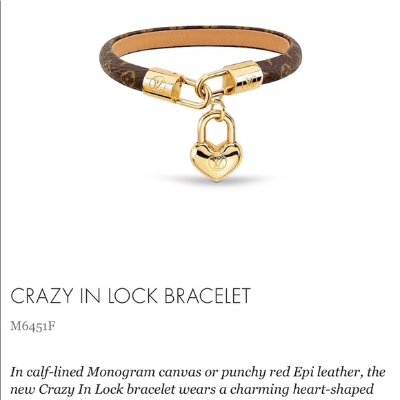 Louis Vuitton Jewelry Crazy In Lock Authentic Lv Bracelet Poshmark